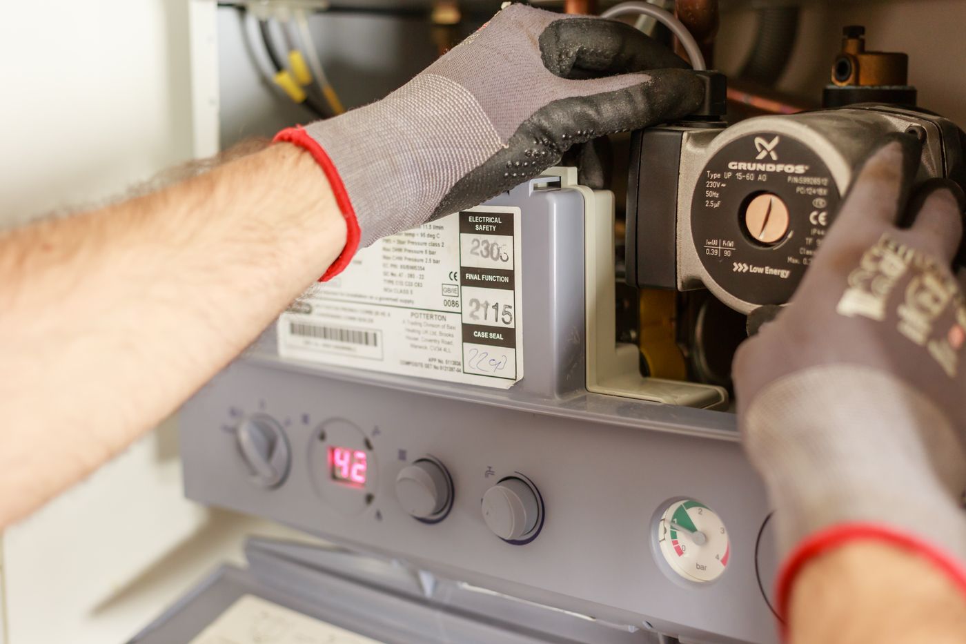 Plumbing and heating work